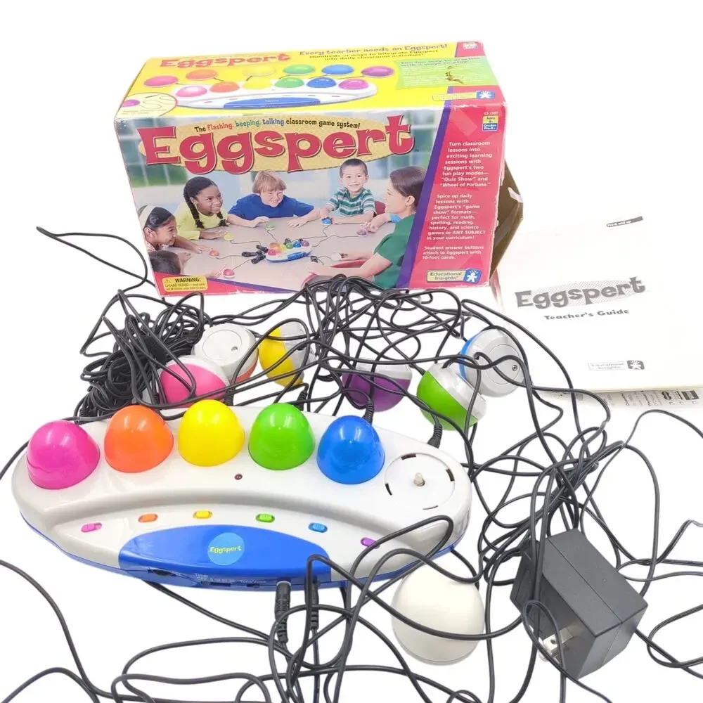 Educational Insights Eggspert Flashing Beeping Talking Game System Tested As Is